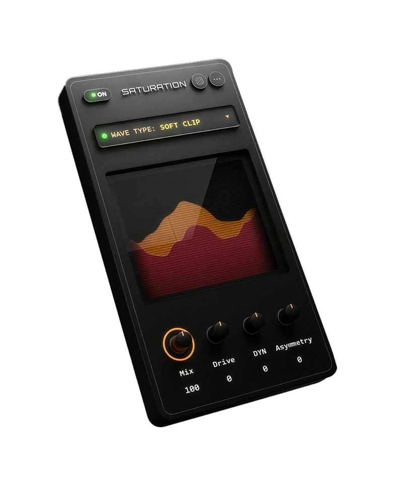 Saturation module in Creative Dist 2.0, Tube mode active