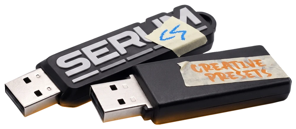 Serum and Creative Presets USB drives